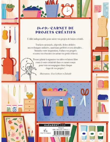 Livre mon carnet de projets créatifs