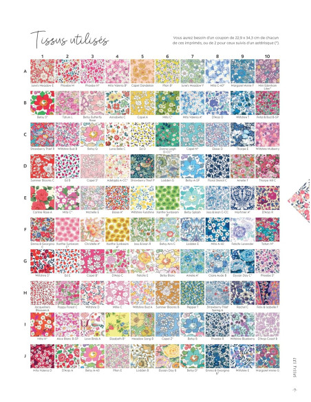 Livre 1 quilt, 100 blocs - Alice aux pays des merveilles
