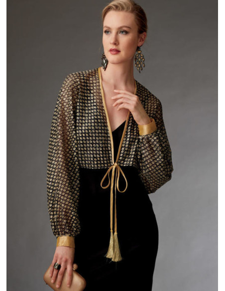 Patron de boléros et mini cape - Vogue 9276