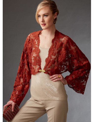 Patron de boléros et mini cape - Vogue 9276