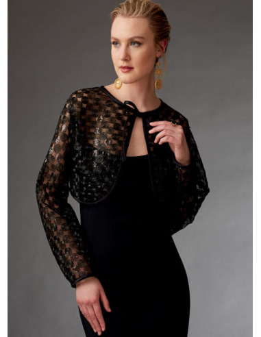 Patron de boléros et mini cape - Vogue 9276