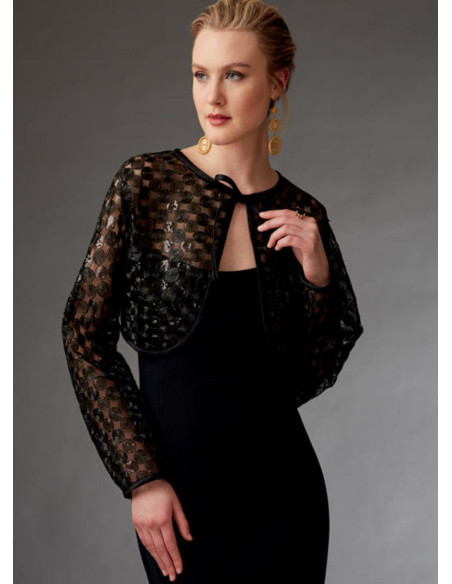 Patron de boléros et mini cape - Vogue 9276
