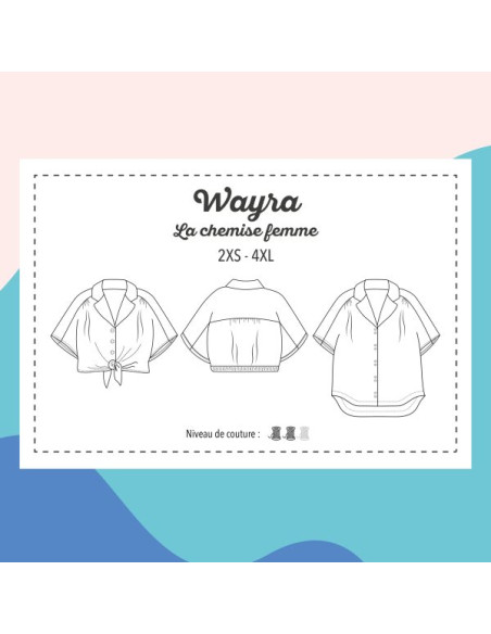 Patron de chemise Wayra - Marmaï Patterns