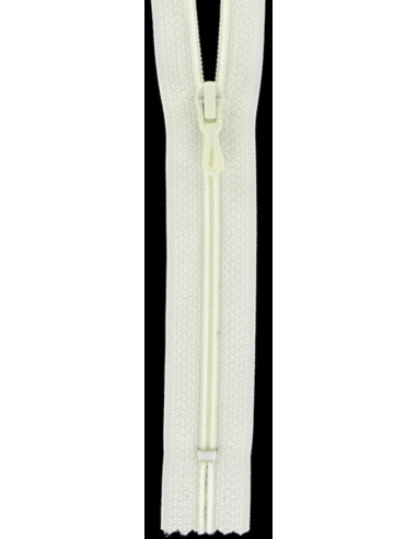 Fermeture éclair nylon - Ivoire