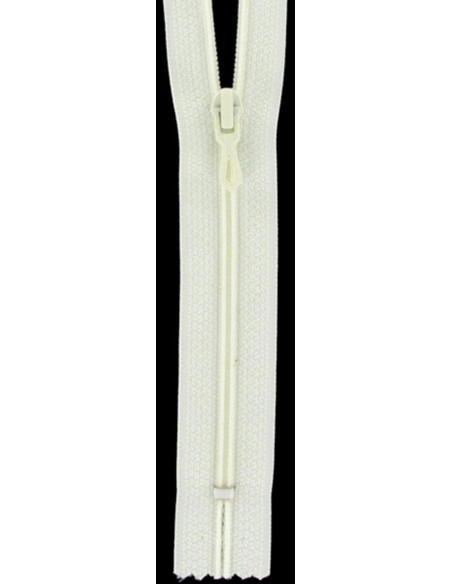 Fermeture éclair nylon - Ivoire