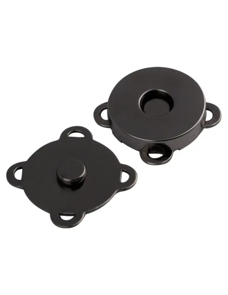 Boutons-pression magnétiques 19 mm à coudre - Noir