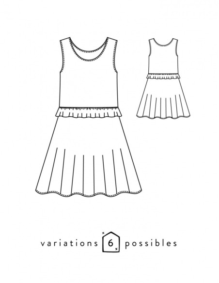 Patron de robe Petite Lune - Atelier Scämmit