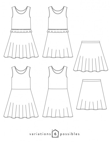 Patron de robe Petite Lune - Atelier Scämmit