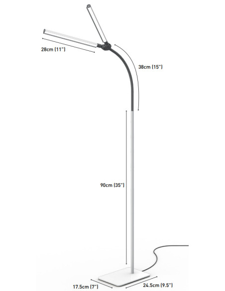 Lampe sur pied Daylight DuoPro