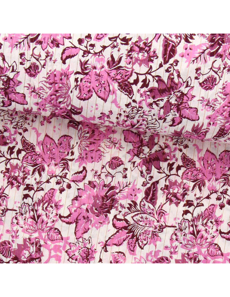 Tissu voile de coton indien - Surate
