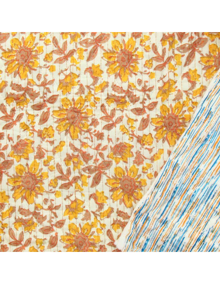 Tissu coton matelassé indien - Haora