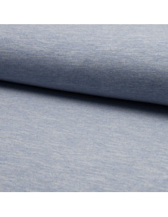 Tissu jogging mélangé - Bleu