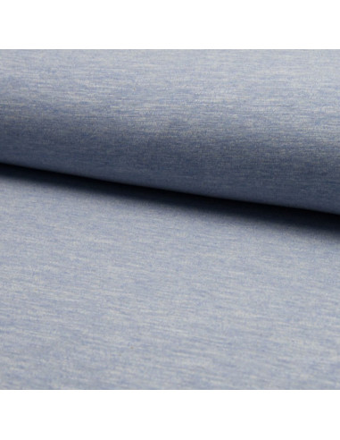 Tissu jogging mélangé - Bleu