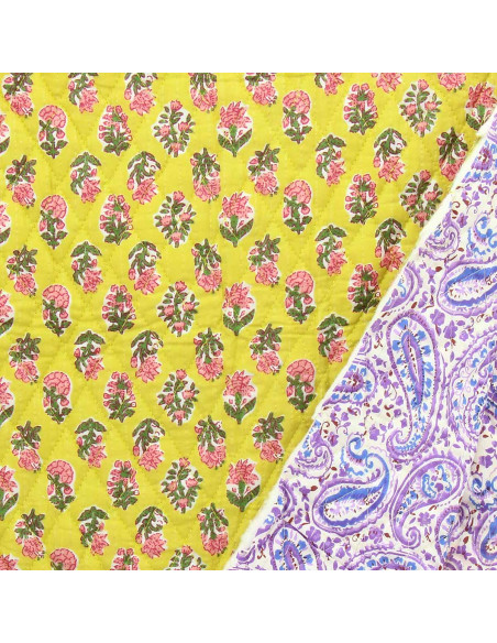 Tissu coton matelassé indien - Indira