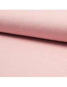 Tissu jogging mélangé - Rose