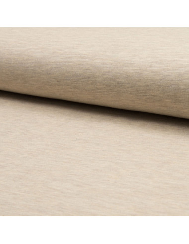 Tissu jogging mélangé - Beige