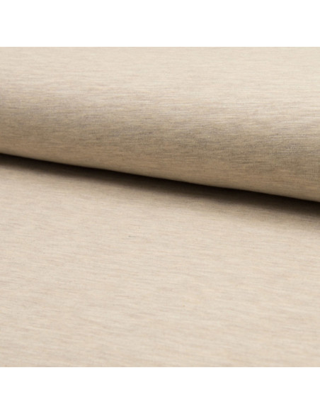 Tissu jogging mélangé - Beige