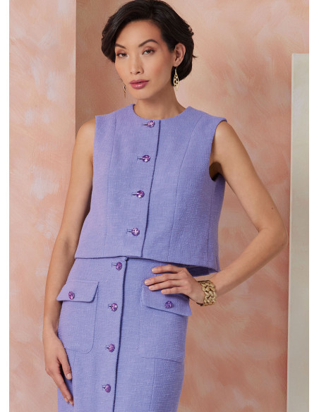 Patron de haut - Vogue 2118