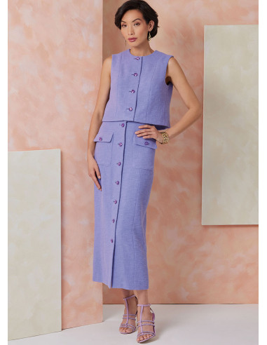 Patron de haut - Vogue 2118