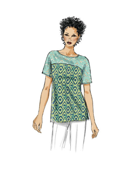 Patron de haut - Vogue 8877