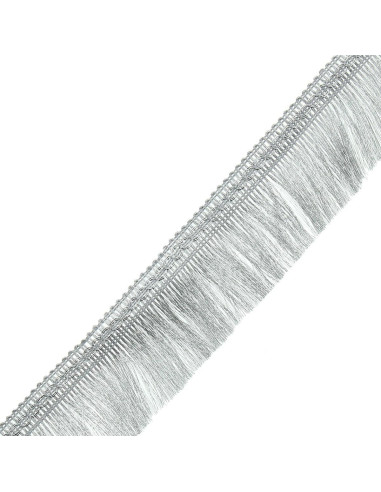 Frange lurex 50 mm - Argent
