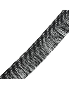 Frange lurex 50 mm - Noir