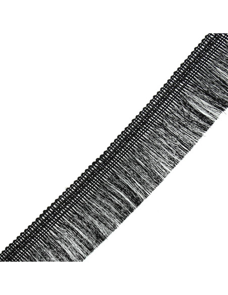Frange lurex 50 mm - Noir