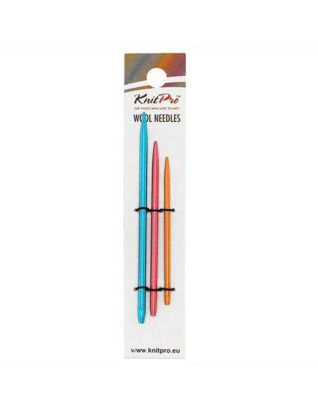 Aiguilles laine aluminium avec boucle nylon