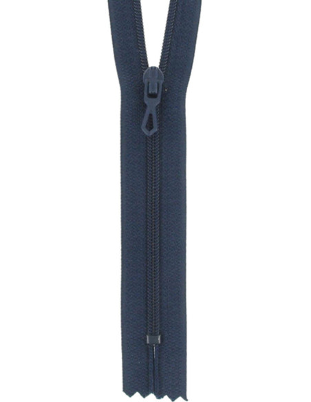 Fermeture éclair nylon - Bleu marine