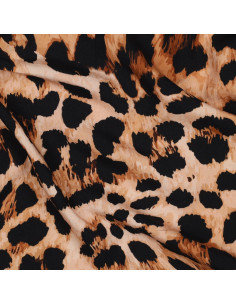 Tissu viscose fantaisie - Panthère
