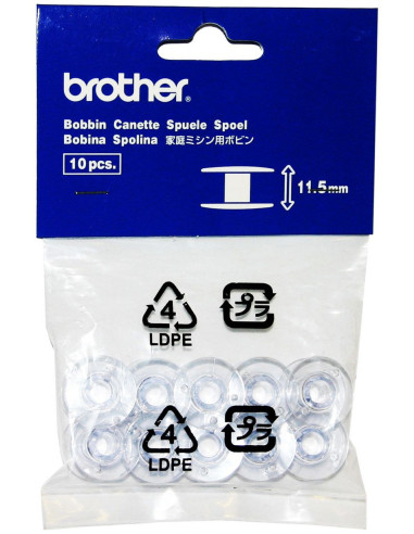 Canettes Brother originales 11,5 mm pour machines à coudre