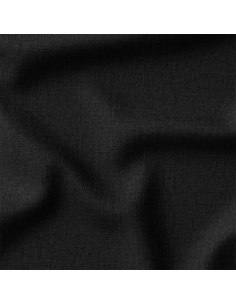 Tissu lin lavé - Noir