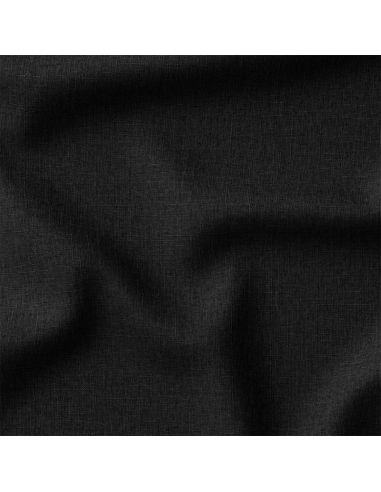 Tissu lin lavé - Noir