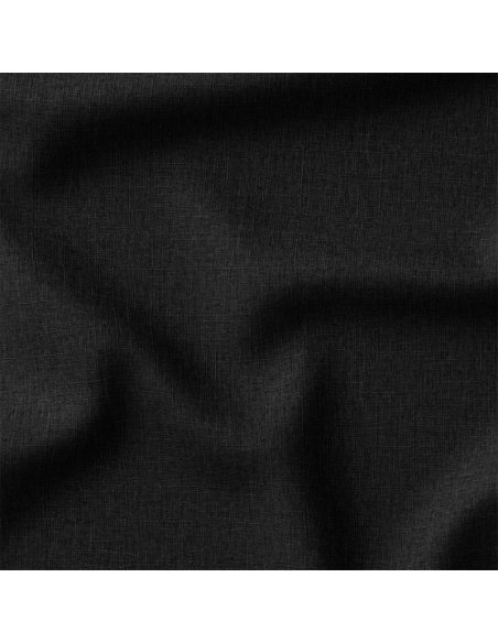 Tissu lin lavé - Noir