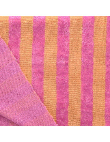 Tissu micro éponge viscose - Blush