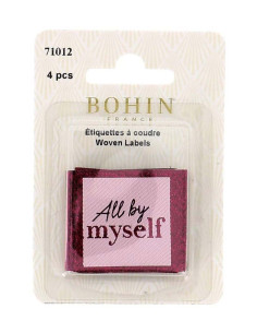 Lot de 4 étiquettes à coudre - All by myself 2