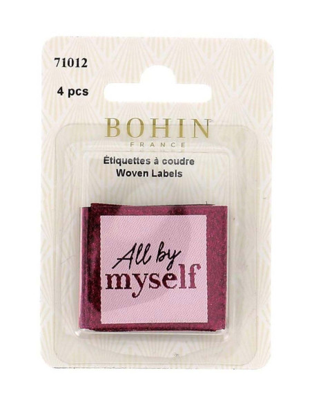 Lot de 4 étiquettes à coudre - All by myself