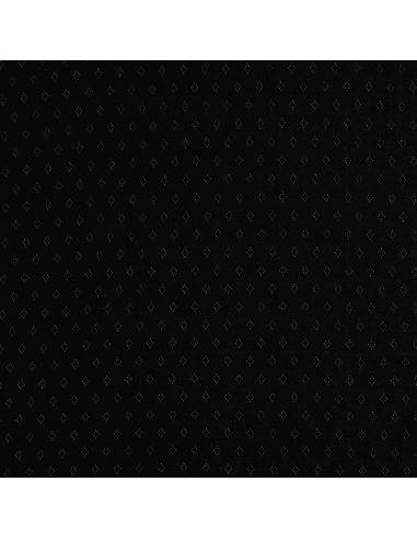 Tissu jersey maille pointelle - Noir