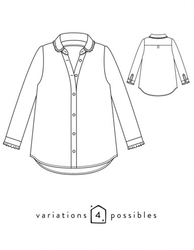 Patron de chemise Liseron - Atelier Scämmit