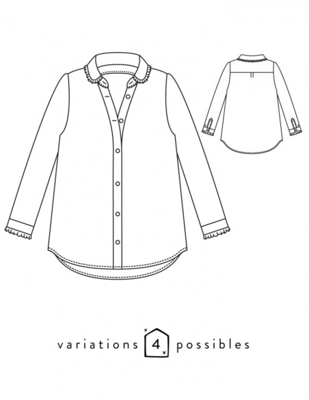 Patron de chemise Liseron - Atelier Scämmit