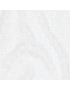 Tissu jersey maille pointelle - Blanc