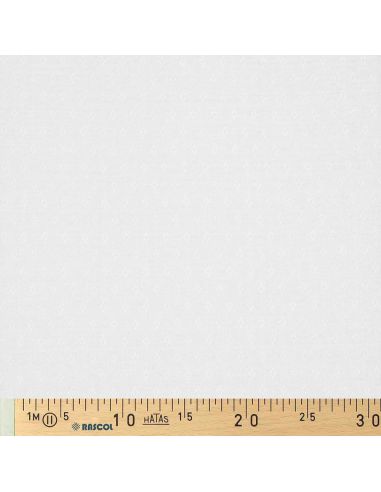 Tissu jersey maille pointelle - Blanc