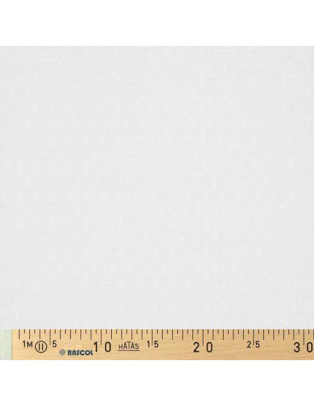 Tissu jersey maille pointelle - Blanc