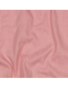 Tissu jersey maille pointelle - Rose
