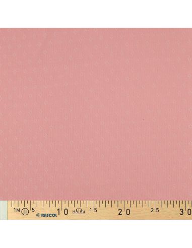 Tissu jersey maille pointelle - Rose