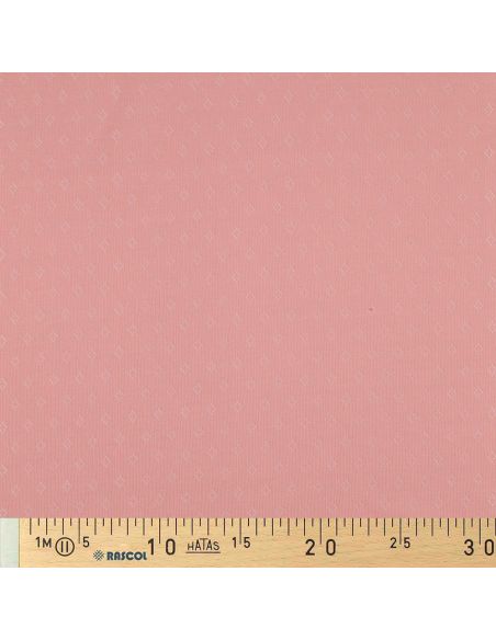 Tissu jersey maille pointelle - Rose