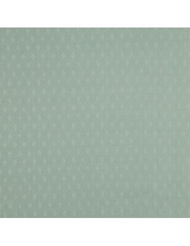Tissu jersey maille pointelle - Menthe