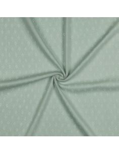 Tissu jersey maille pointelle - Menthe 2
