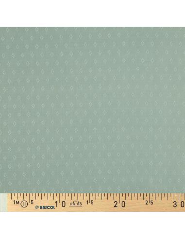 Tissu jersey maille pointelle - Menthe