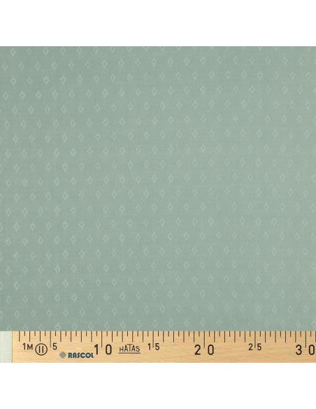 Tissu jersey maille pointelle - Menthe
